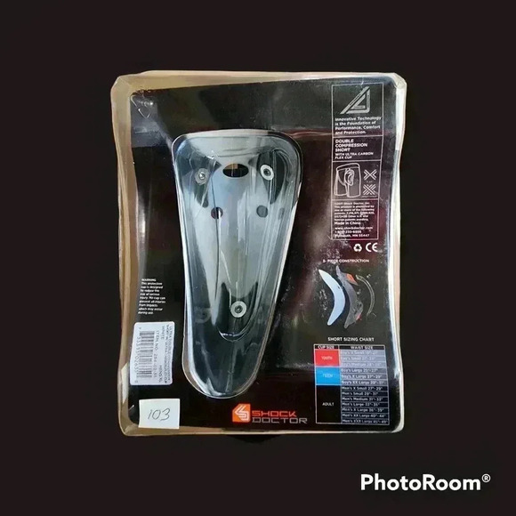 NOS NWT shock Doctor double compression shorts with cup. Size XL. White - Picture 2 of 3